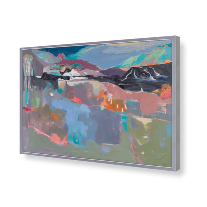[Color:Polished Chrome], Picture of art in a Polished Chrome frame of the corner