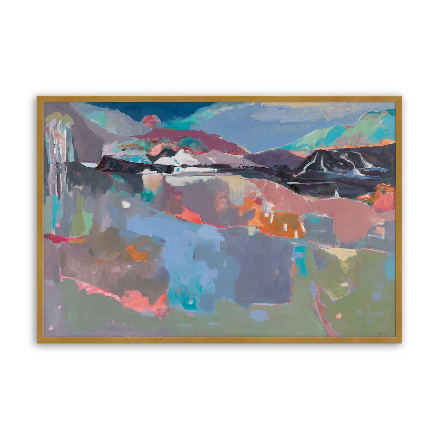 [Color:Polished Gold], Picture of art in a Polished Gold frame