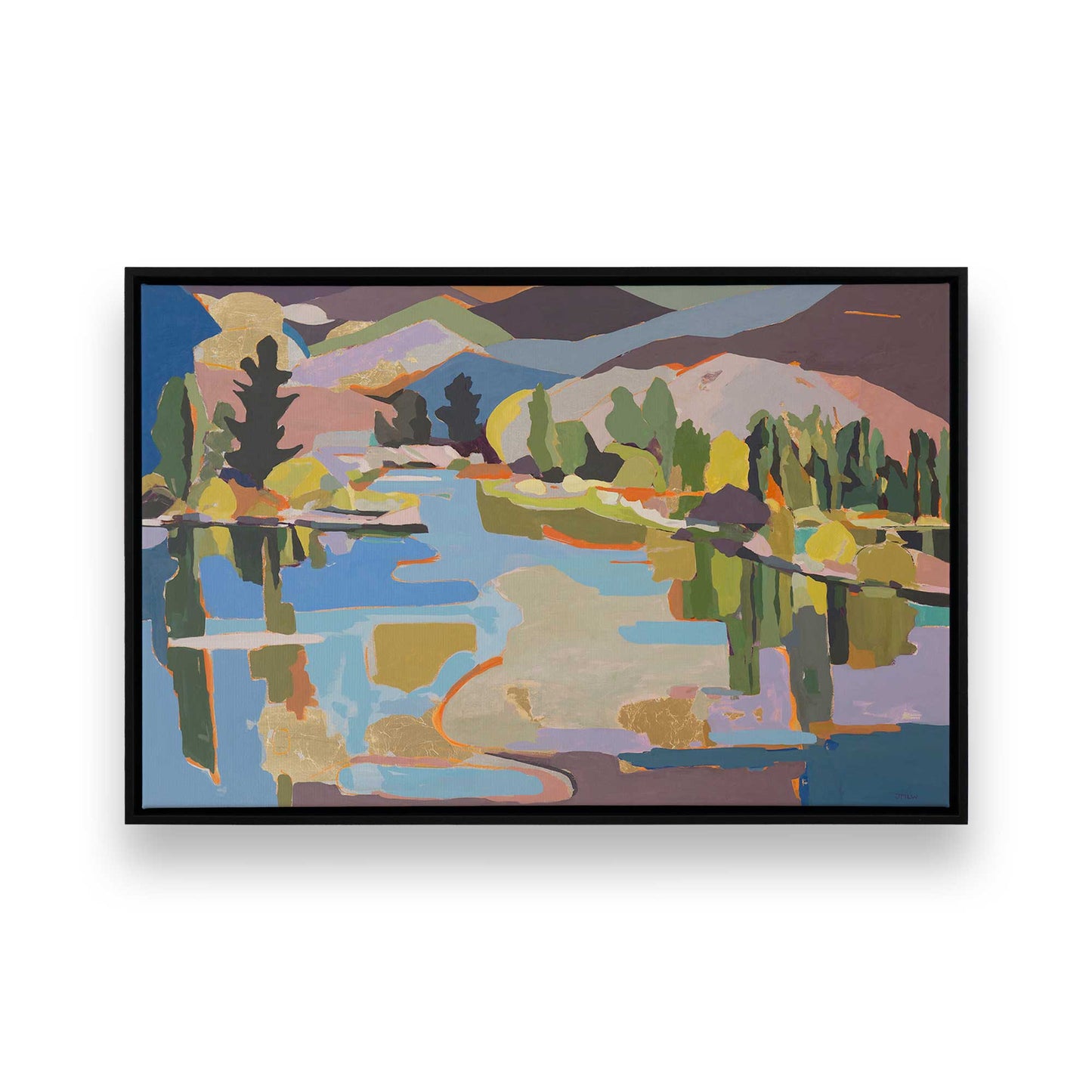 [Color:Satin Black], Picture of art in a Satin Black frame