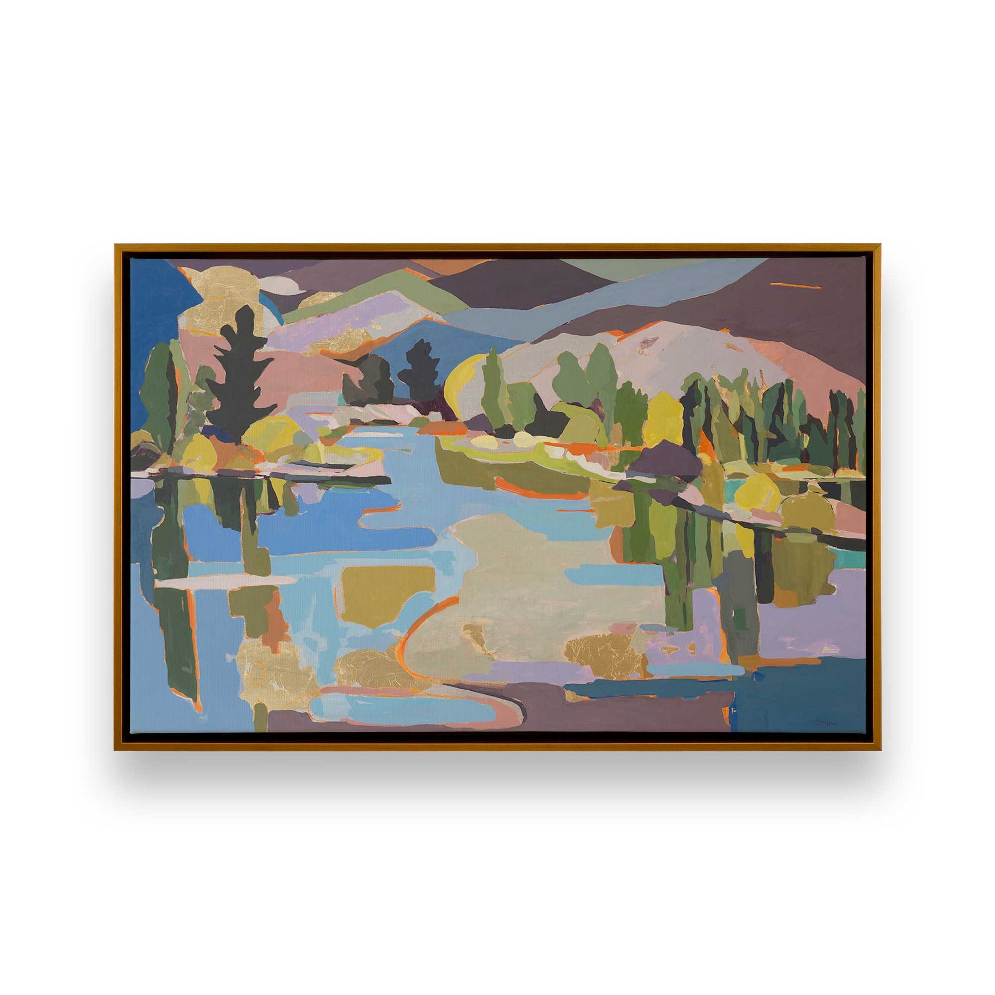 [Color:Polished Gold], Picture of art in a Polished Gold frame