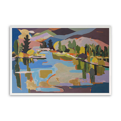 [Color:Opaque White], Picture of art in a Opaque White frame