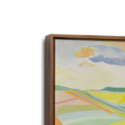 [Color:Walnut], Picture of art in a Walnut frame at an angle