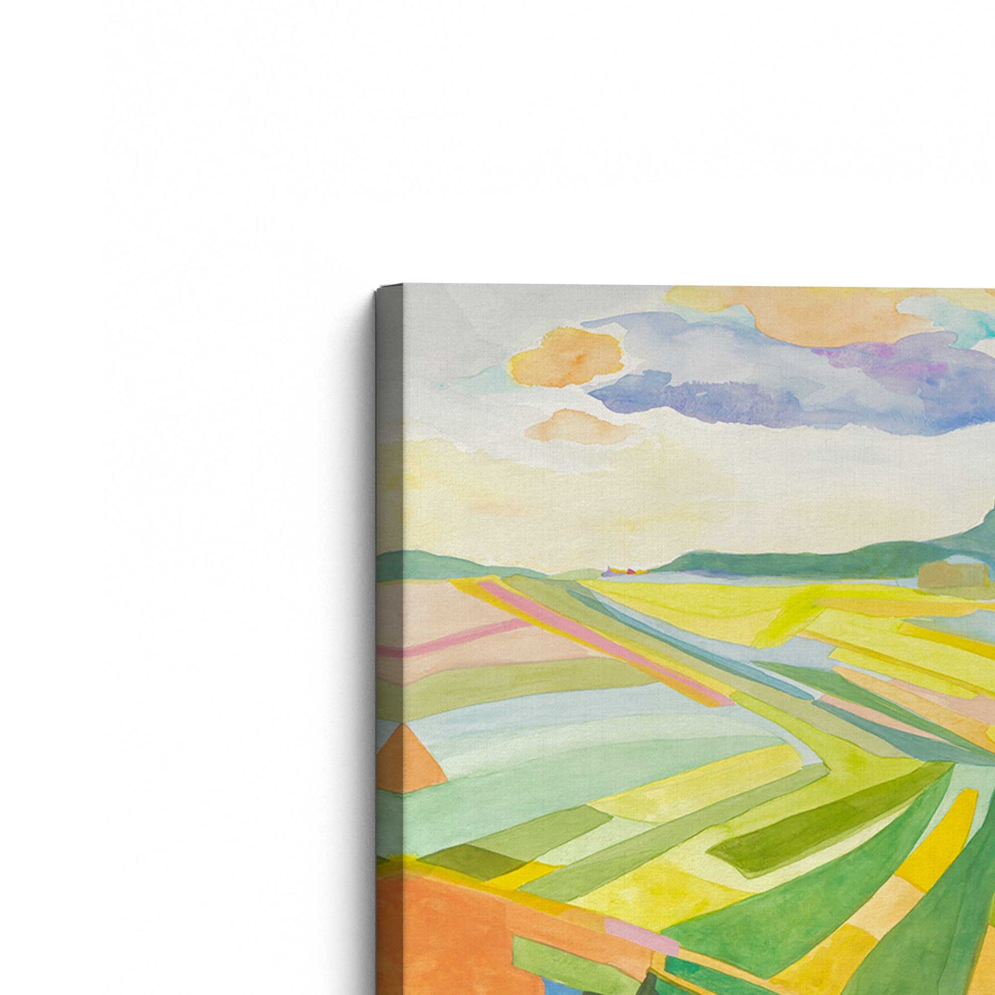 [Color:Stretched Canvas], Picture of the corner of the art