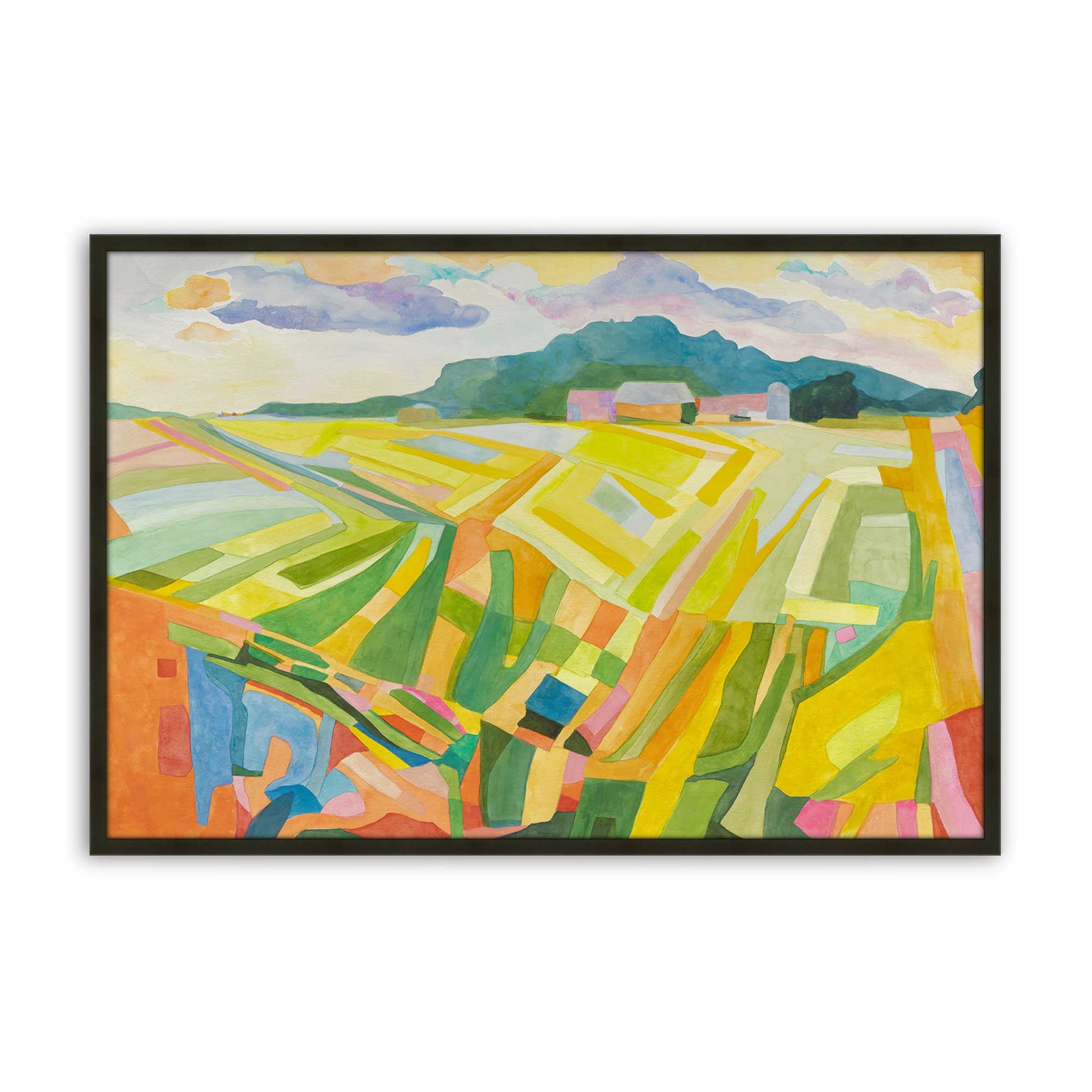 [Color:Satin Black], Picture of art in a Satin Black frame