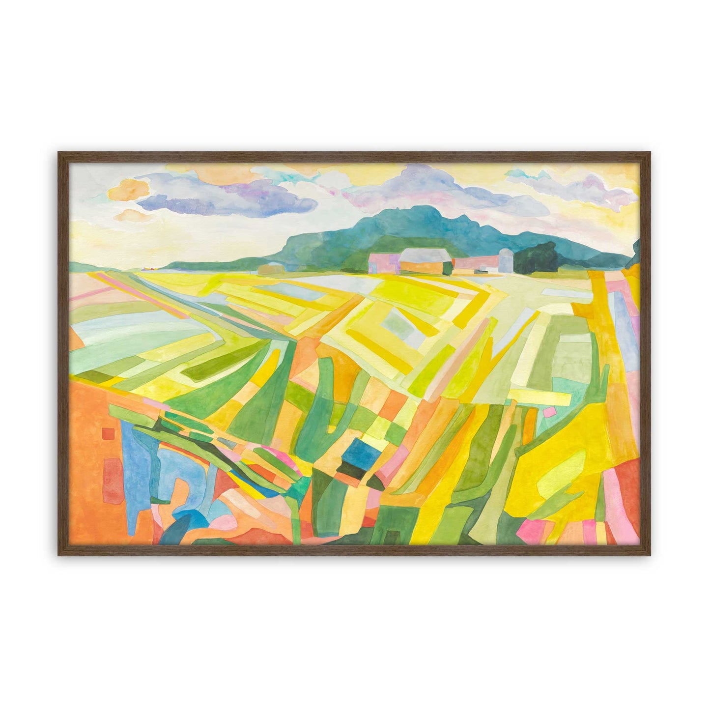 [Color:Walnut], Picture of art in a Walnut frame