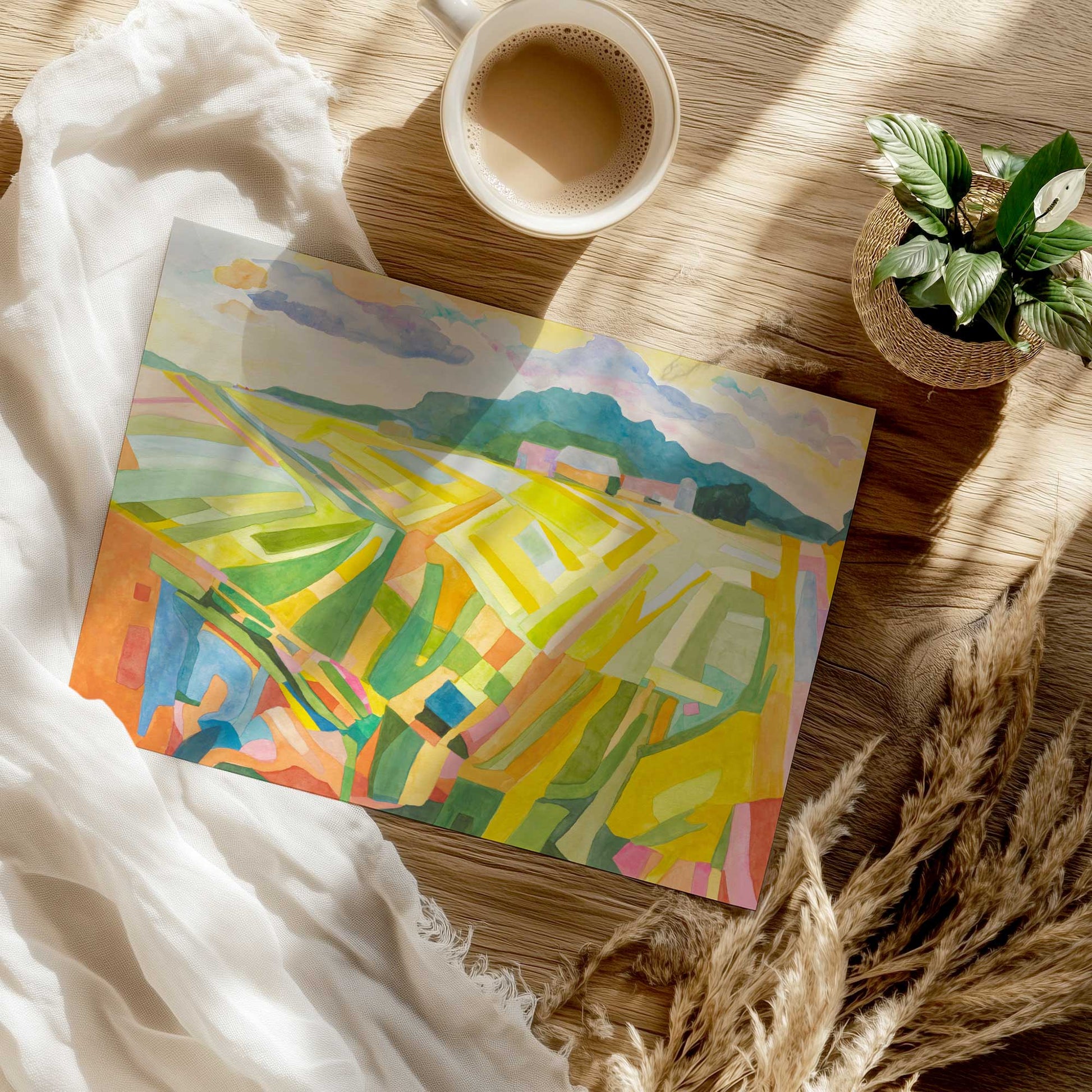 [Color:Rolled Print], Picture of close up of art