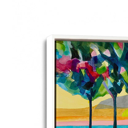 [Color:Opaque White], Picture of art in a White frame at an angle