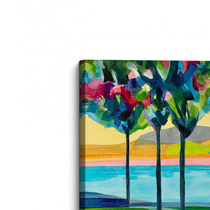 [Color:Stretched Canvas], Picture of the corner of the art