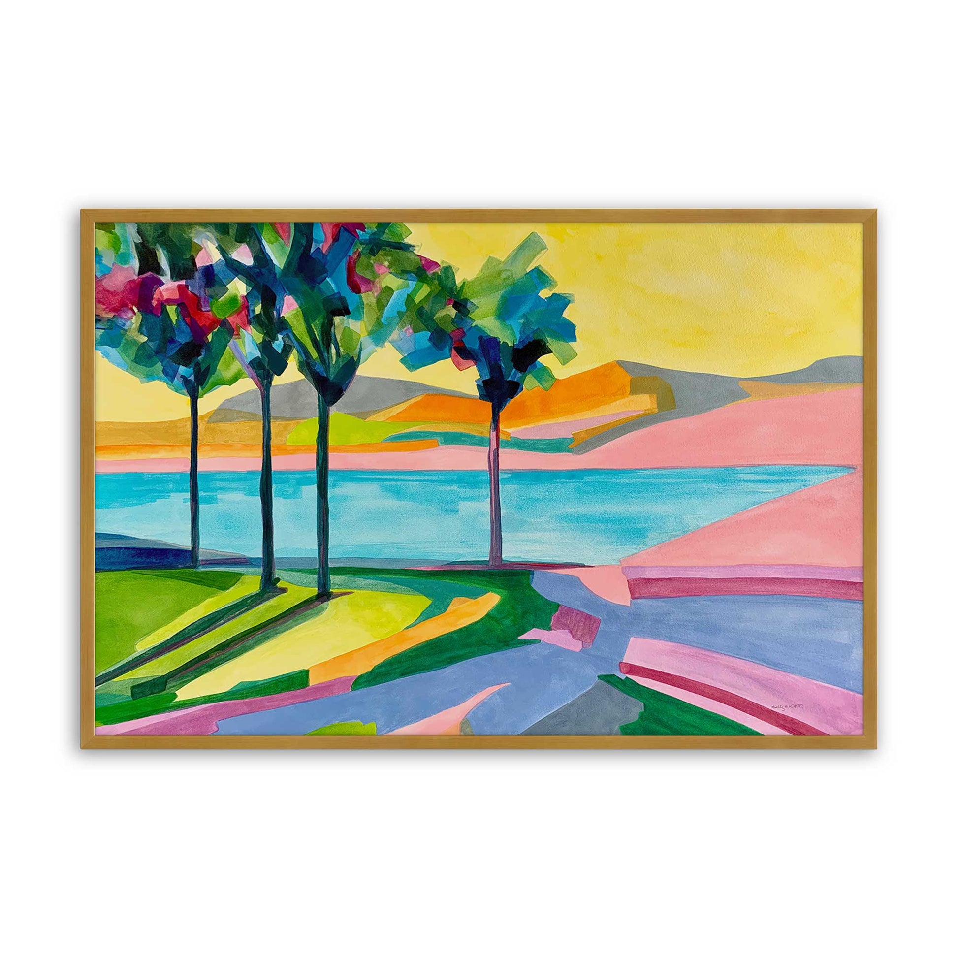 [Color:Polished Gold], Picture of art in a Polished Gold frame