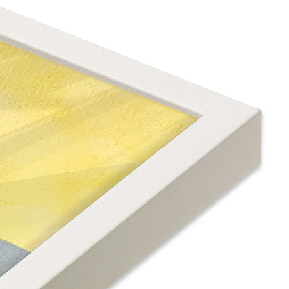 [Color:Opaque White], Picture of art in a Opaque White frame at an angle