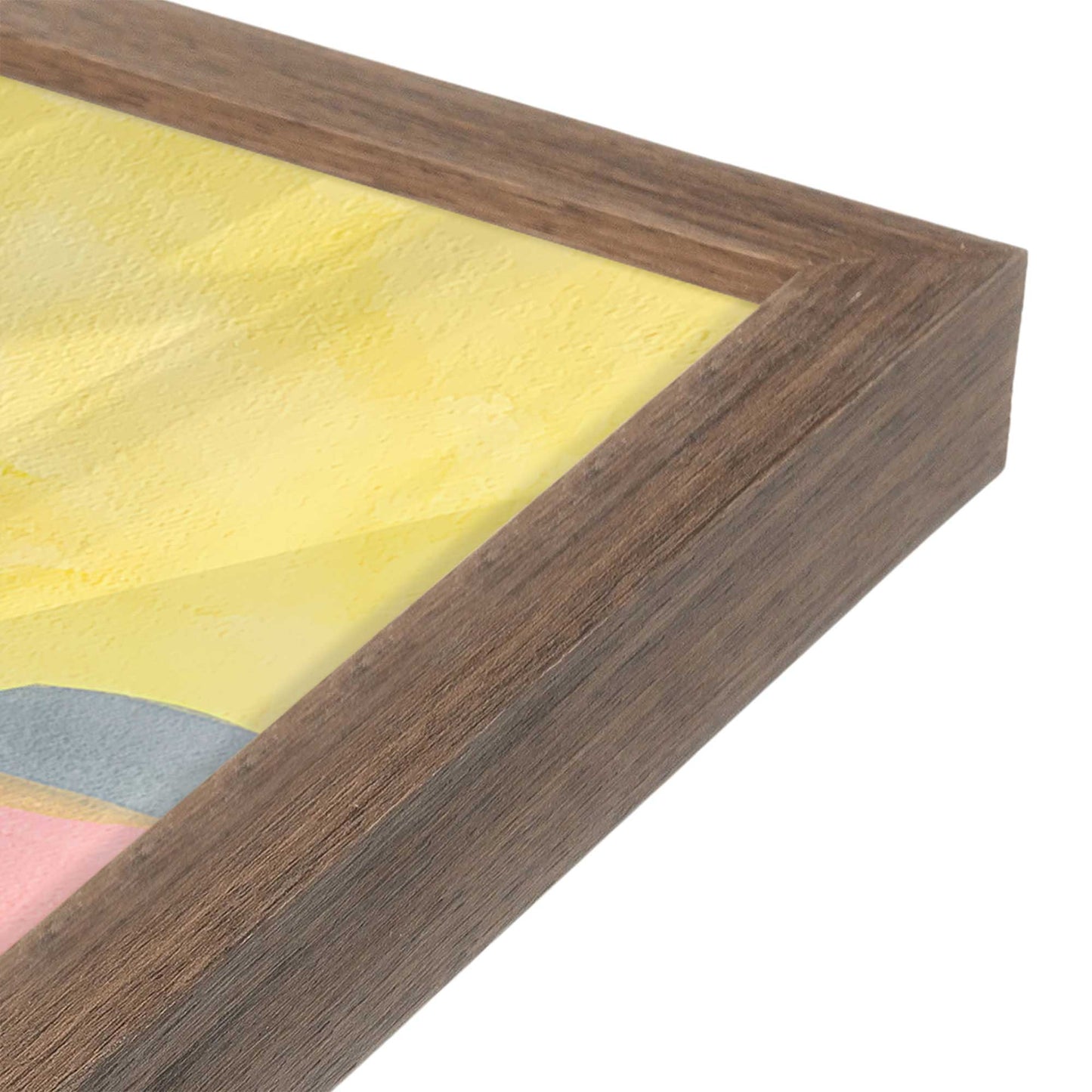 [Color:Walnut], Picture of art in a Walnut frame at an angle