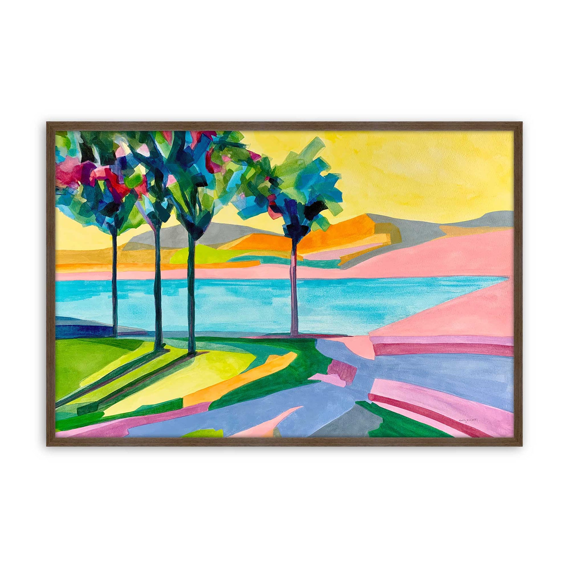 [Color:Walnut], Picture of art in a Walnut frame