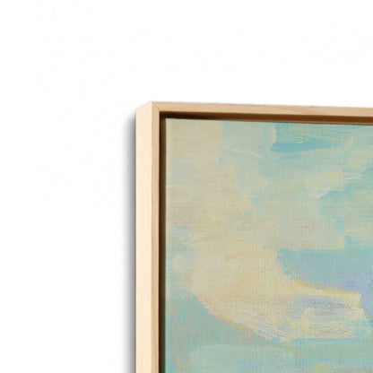 [Color:American Maple], Picture of art in a American Maple frame at an angle