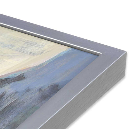 [Color:Polished Chrome], Picture of art in a Polished Chrome frame at an angle