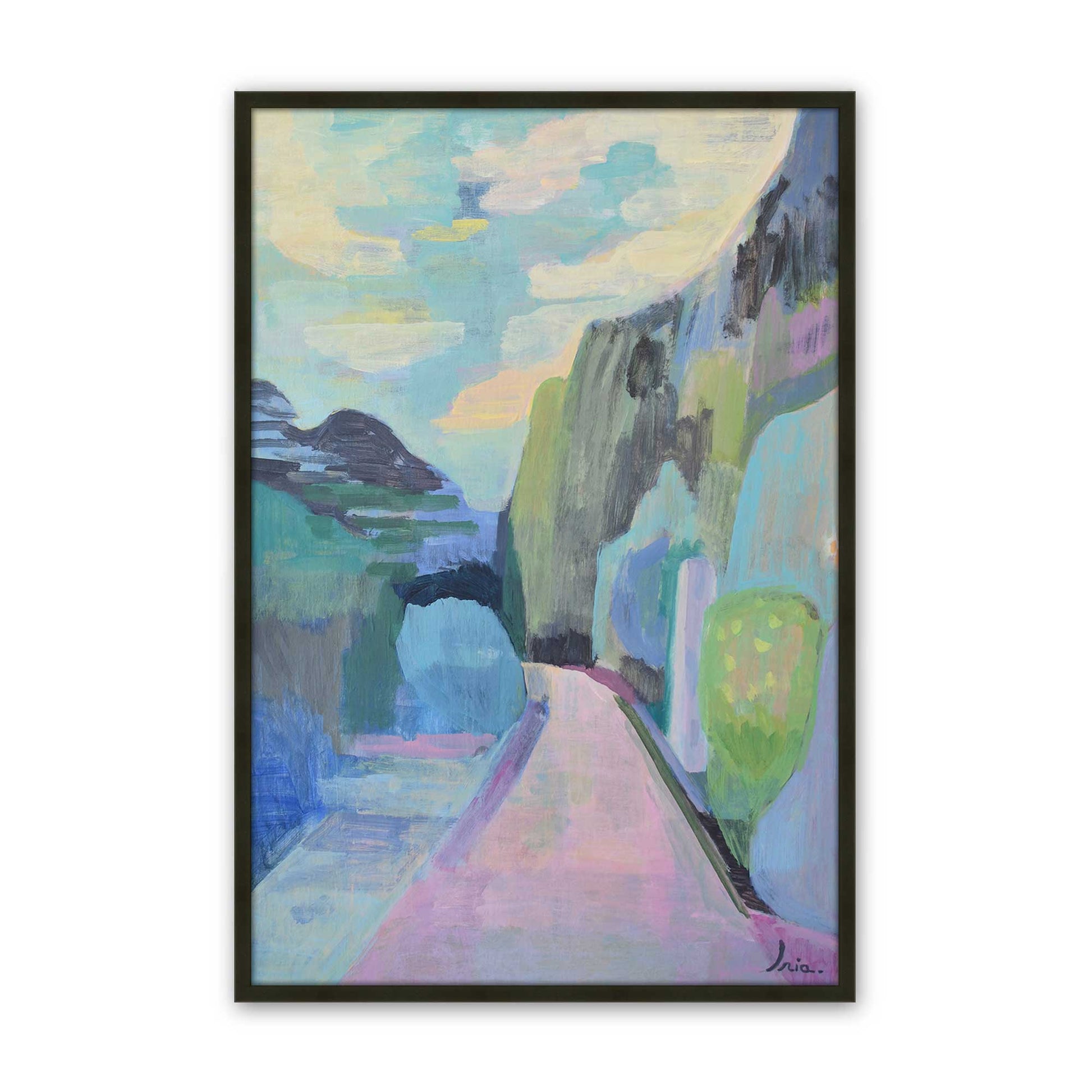 [Color:Satin Black], Picture of art in a Satin Black frame