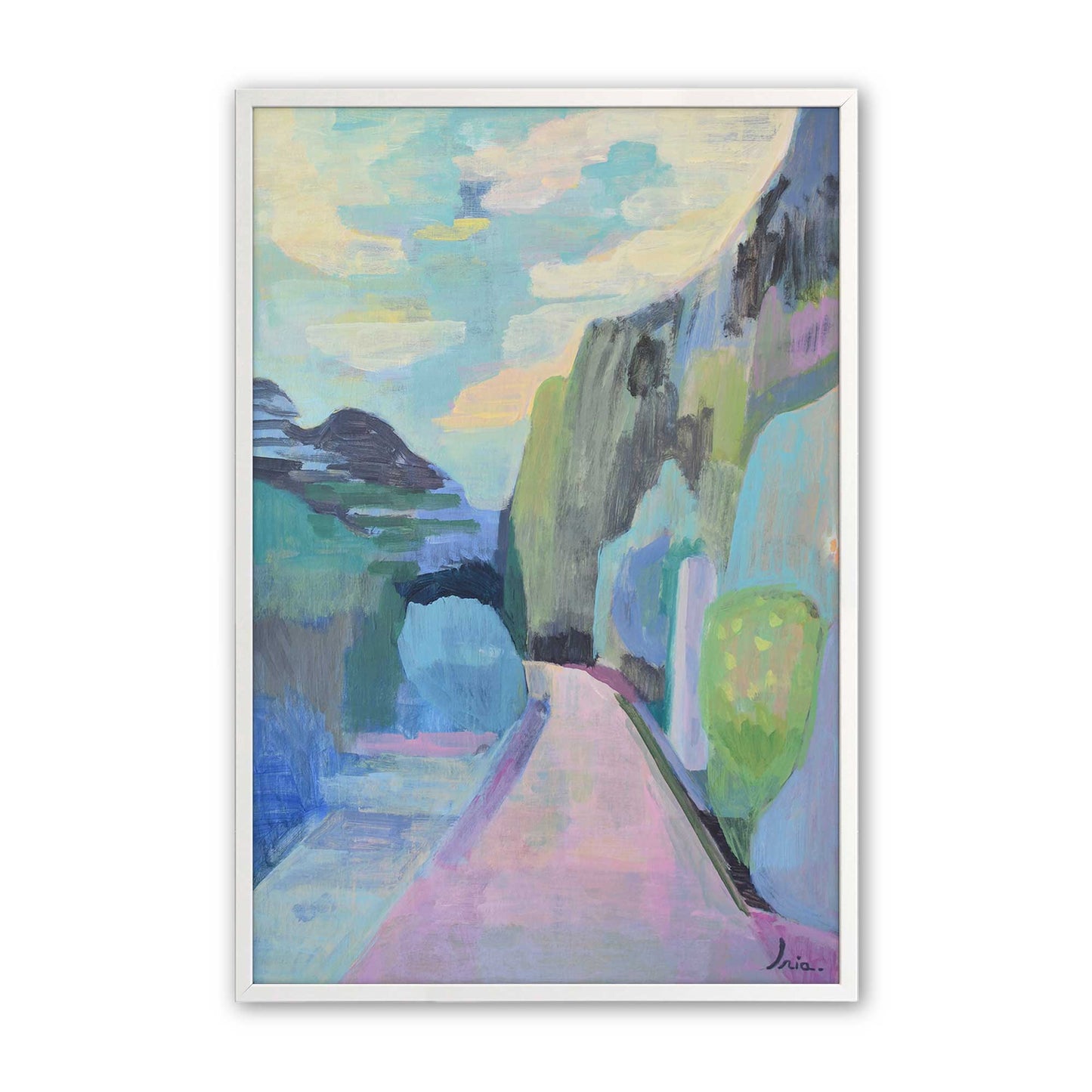 [Color:Opaque White], Picture of art in a Opaque White frame