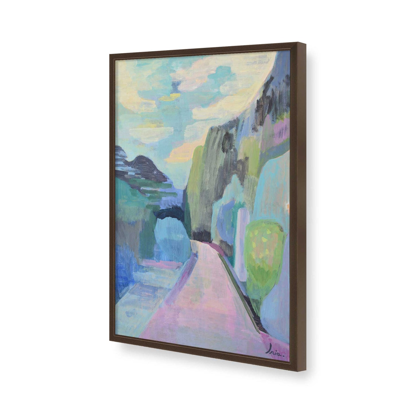 [Color:Belvinder Brown], Picture of art in a Belvinder Brown frame of the corner
