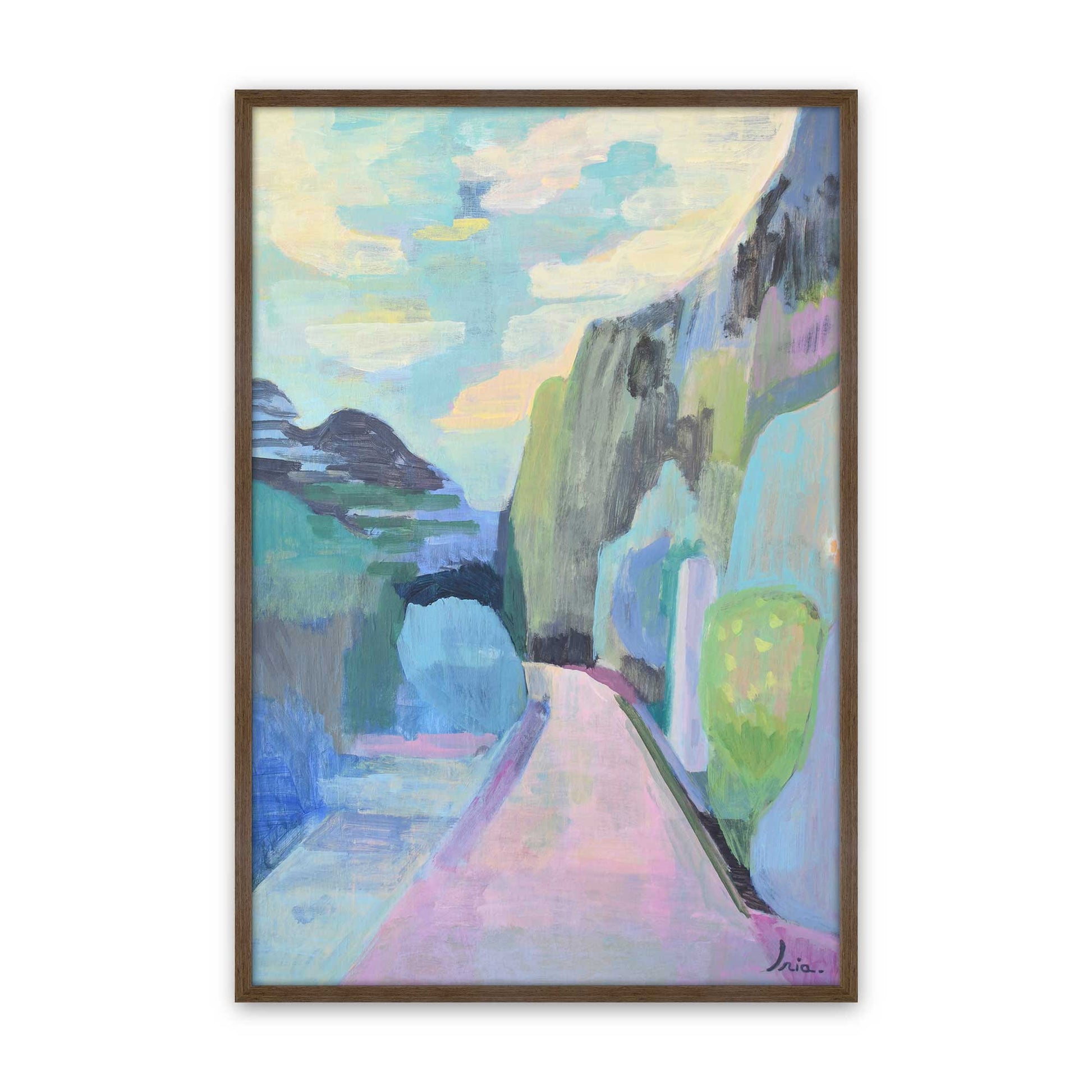 [Color:Walnut], Picture of art in a Walnut frame