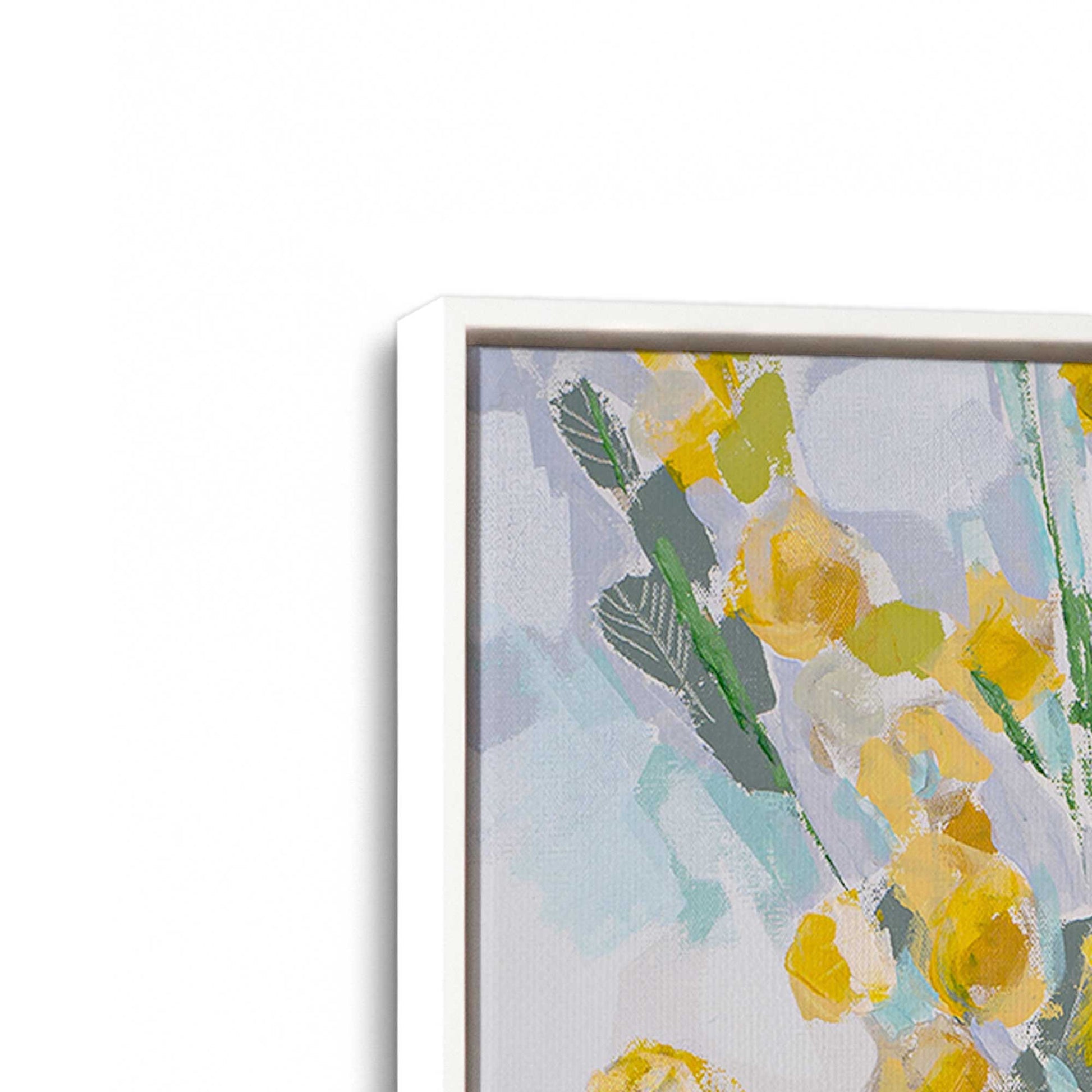 [Color:Opaque White], Picture of art in a White frame at an angle