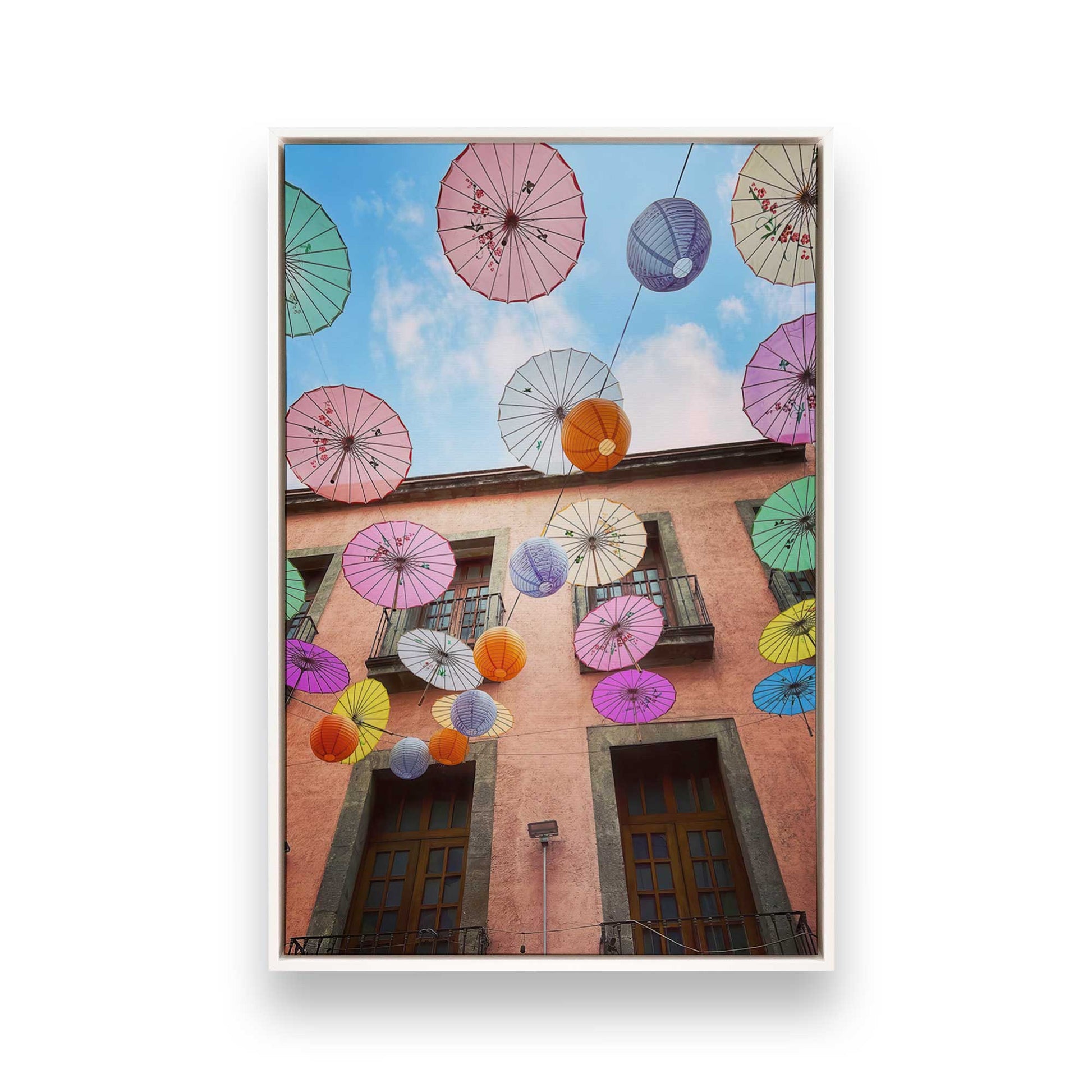 [Color:Opaque White], Picture of art in a White frame