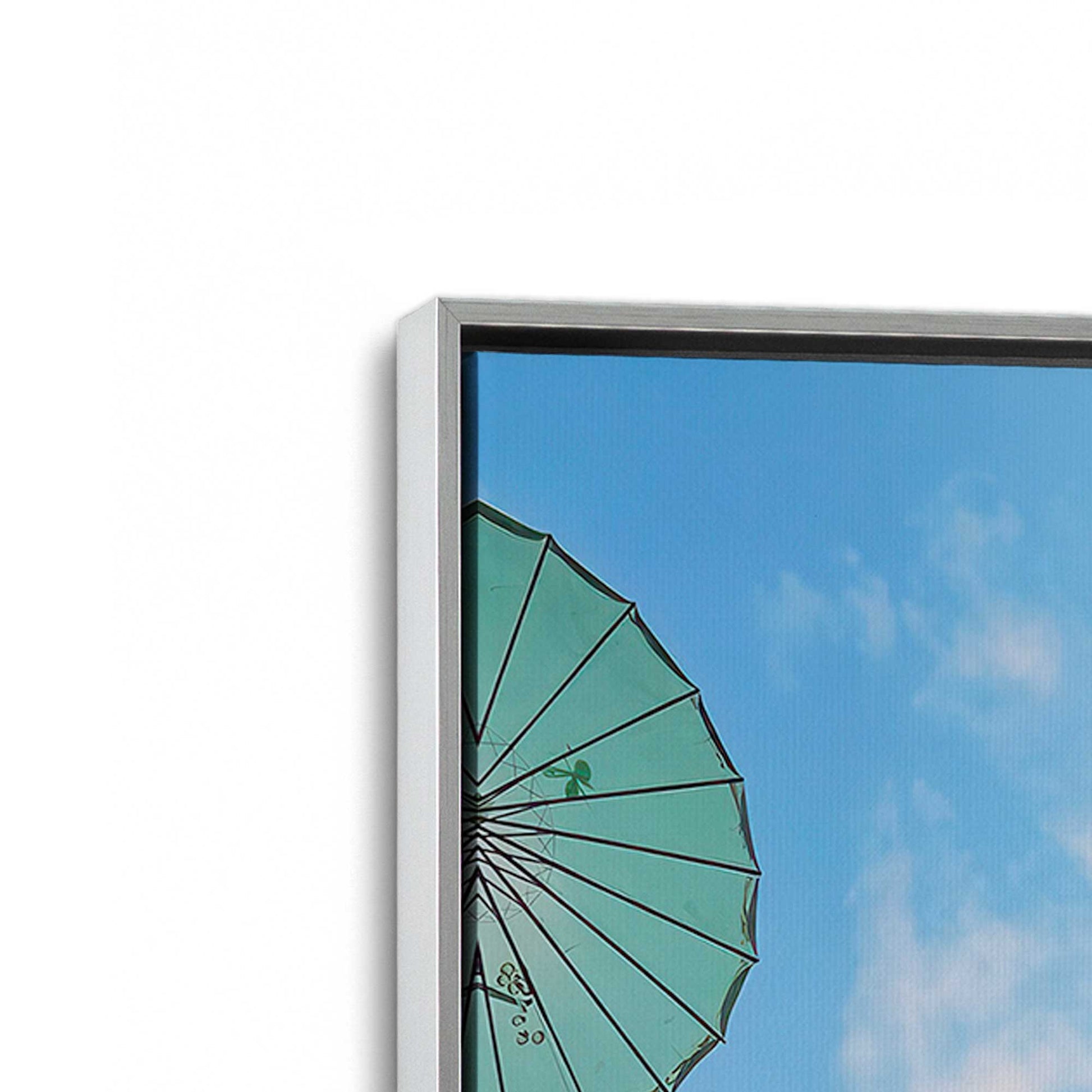 [Color:Polished Chrome], Picture of art in a Polished Chrome frame at an angle