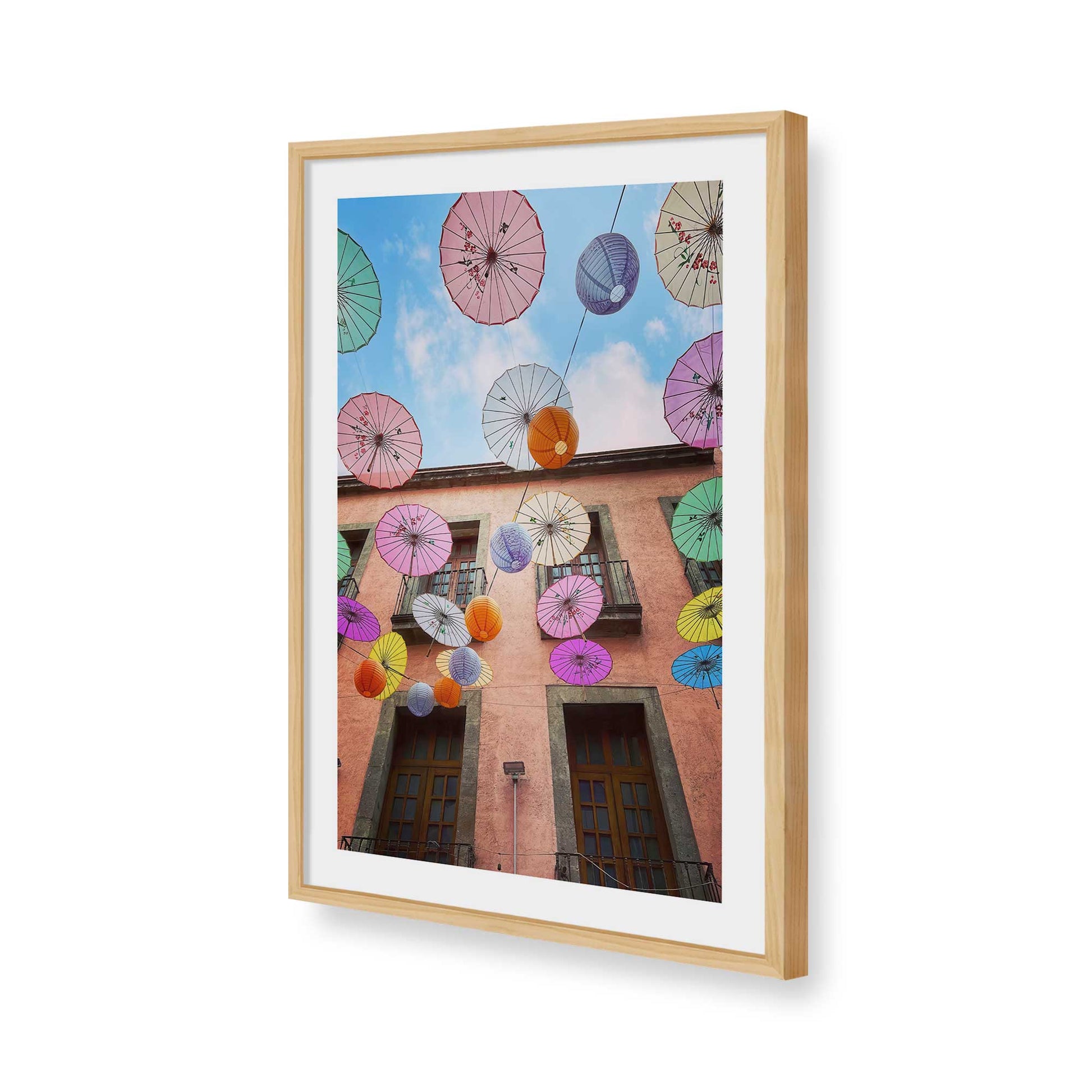 [Color:American Maple], Picture of art in a American Maple frame of the corner