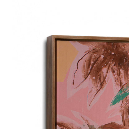 [Color:Walnut], Picture of art in a Walnut frame at an angle