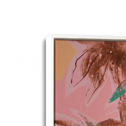 [Color:Opaque White], Picture of art in a White frame at an angle