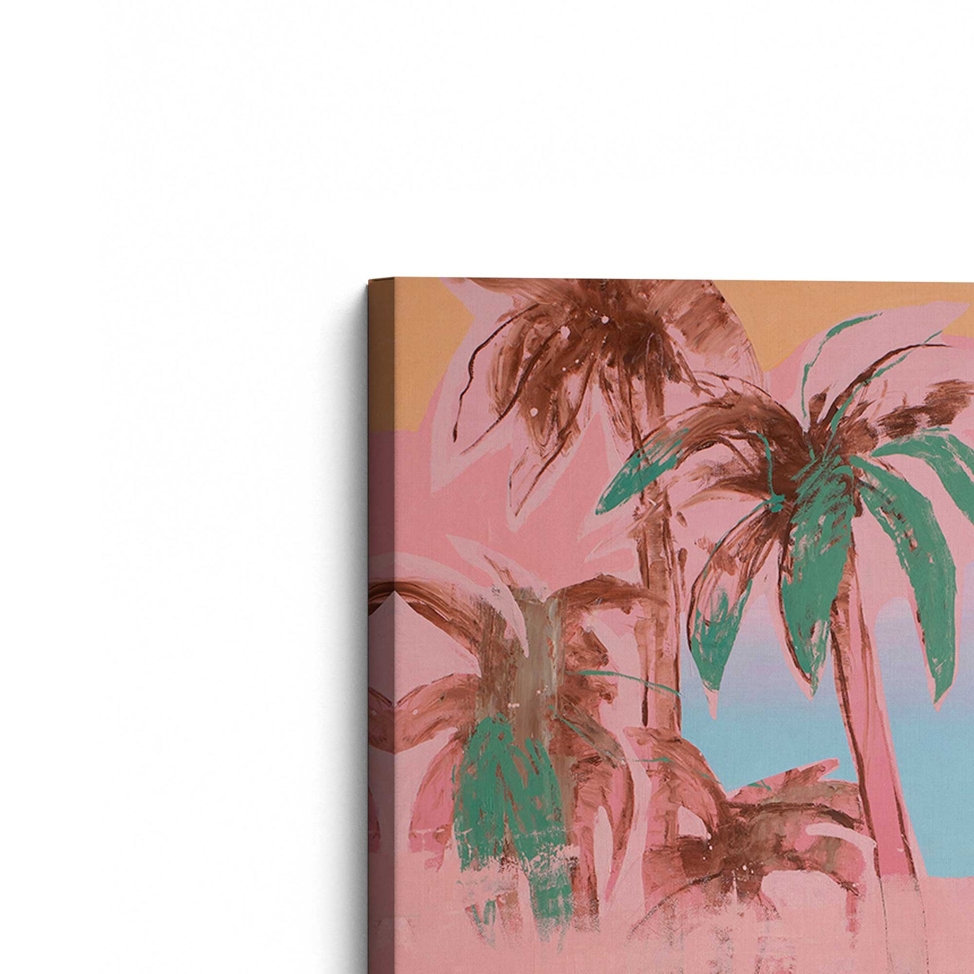 [Color:Stretched Canvas], Picture of the corner of the art