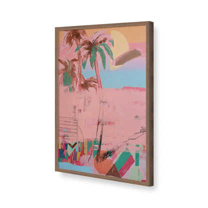 [Color:Walnut], Picture of art in a Walnut frame of the corner