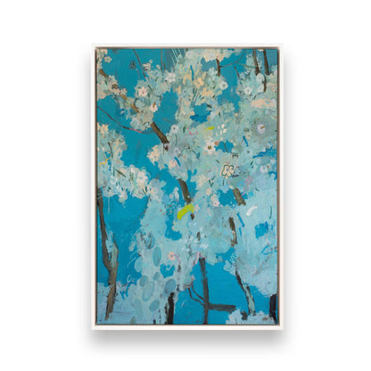 [Color:Opaque White], Picture of art in a White frame