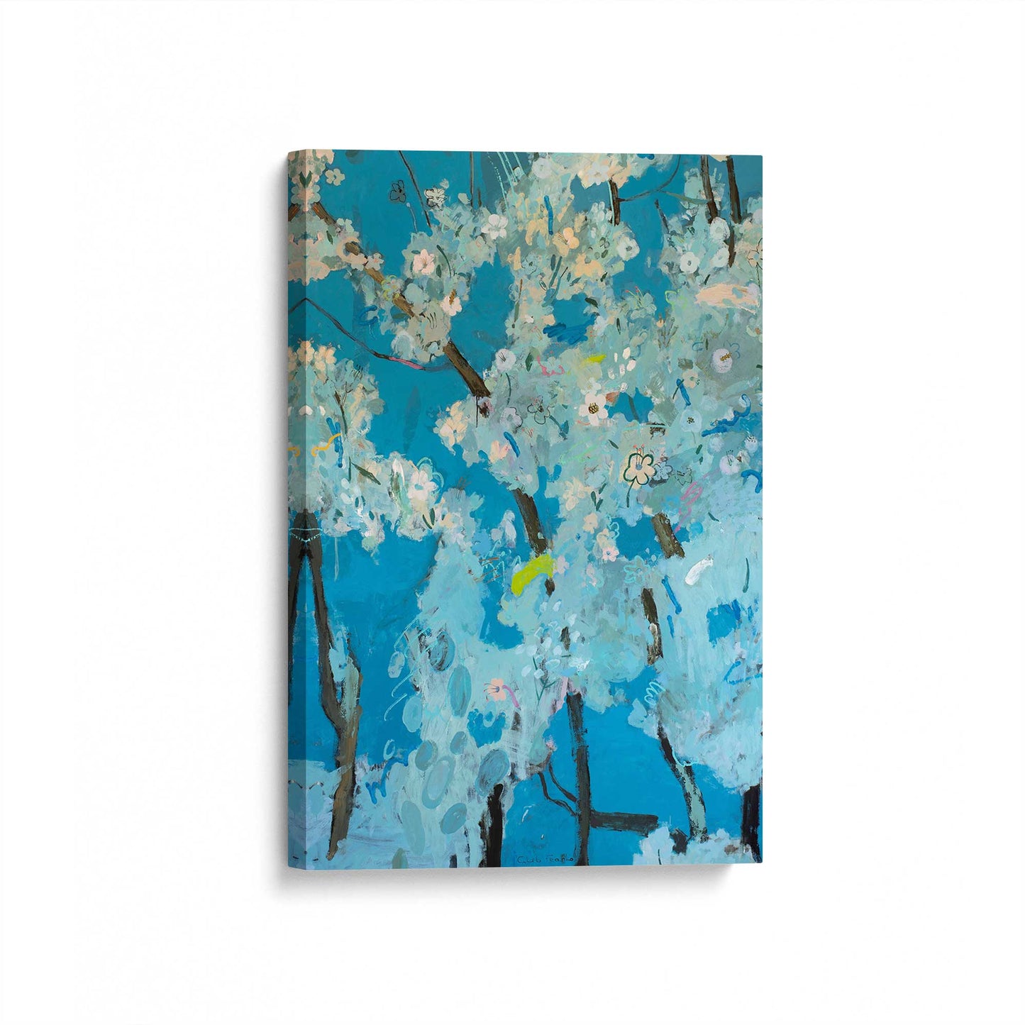 [Color:Stretched Canvas], Picture of art at an angle