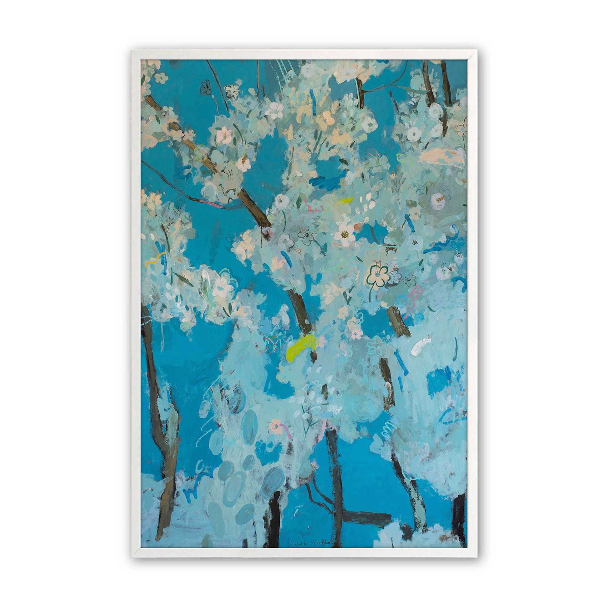 [Color:Opaque White], Picture of art in a Opaque White frame