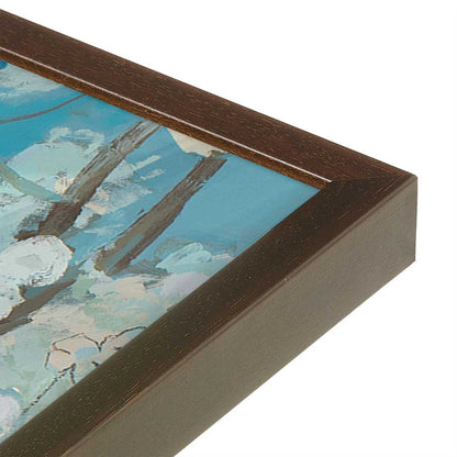 [Color:Belvinder Brown], Picture of art in a Belvinder Brown frame at an angle