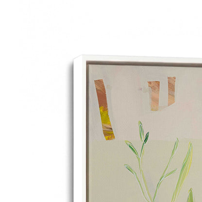 [Color:Opaque White], Picture of art in a White frame at an angle