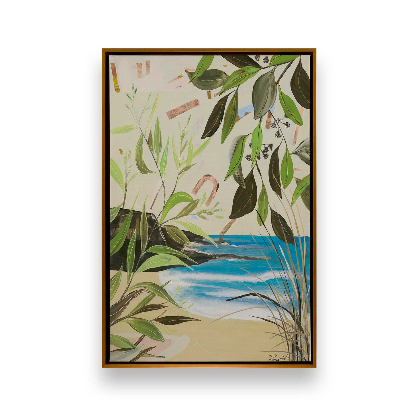 [Color:Polished Gold], Picture of art in a Polished Gold frame