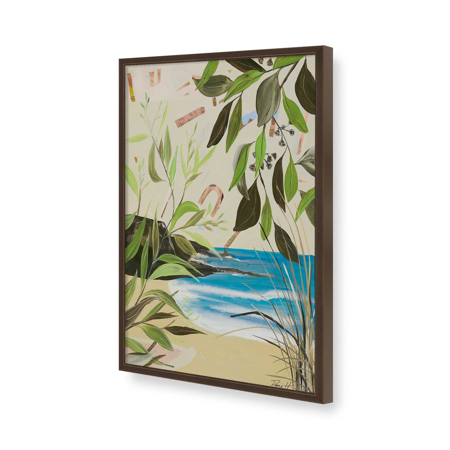 [Color:Belvinder Brown], Picture of art in a Belvinder Brown frame of the corner