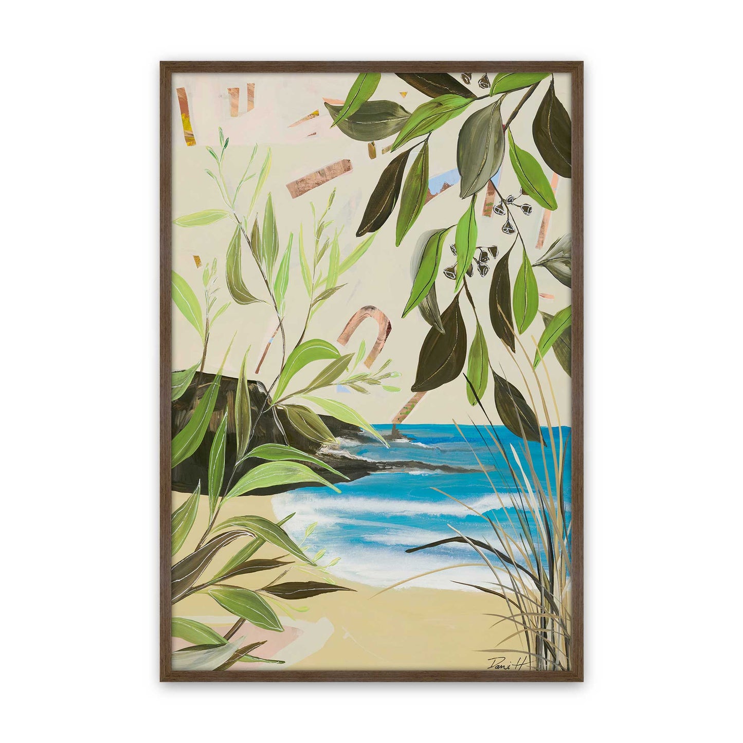 [Color:Walnut], Picture of art in a Walnut frame