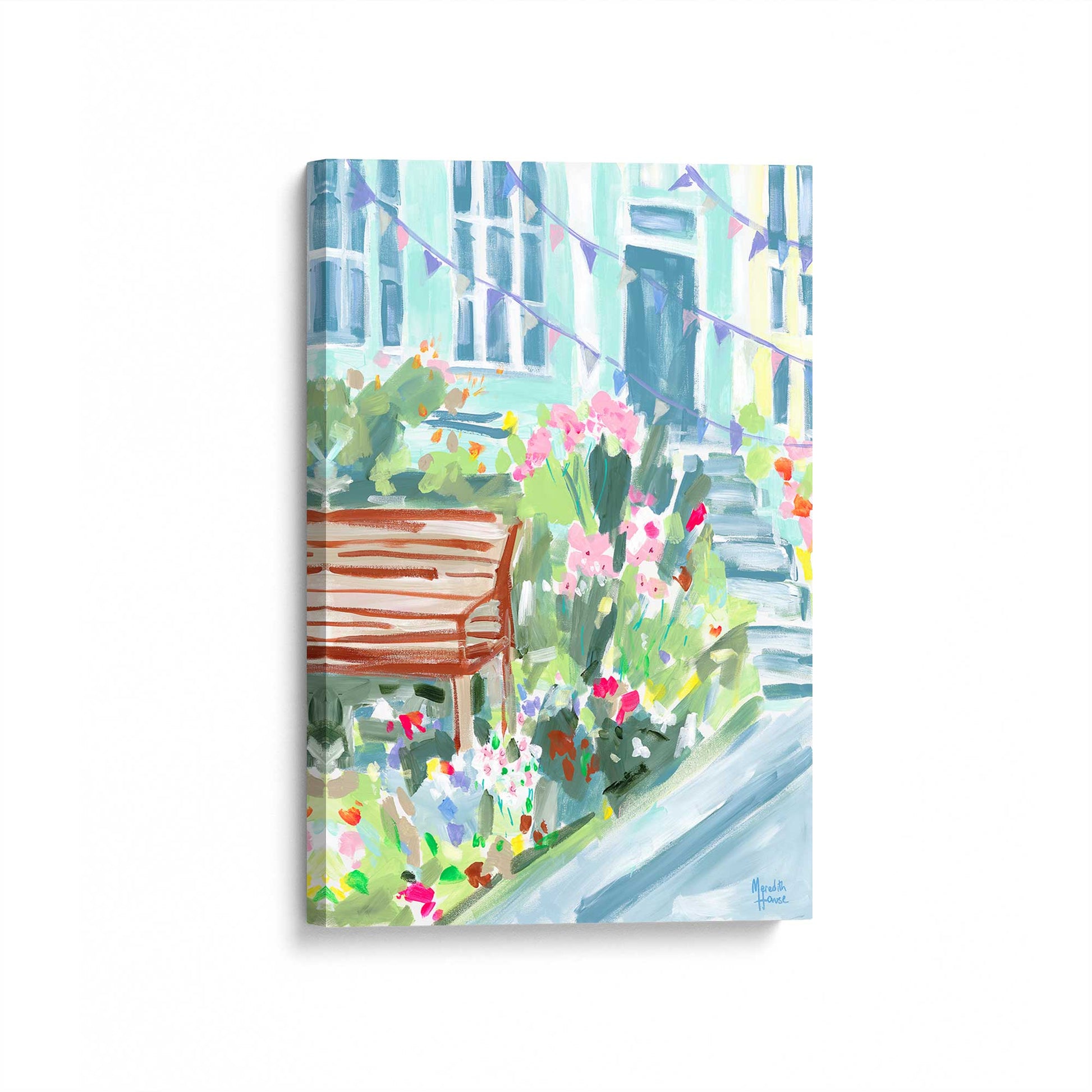 [Color:Stretched Canvas], Picture of art at an angle