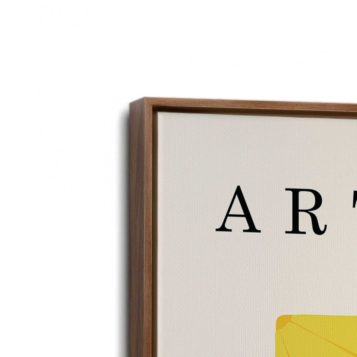 [Color:Walnut], Picture of art in a Walnut frame at an angle