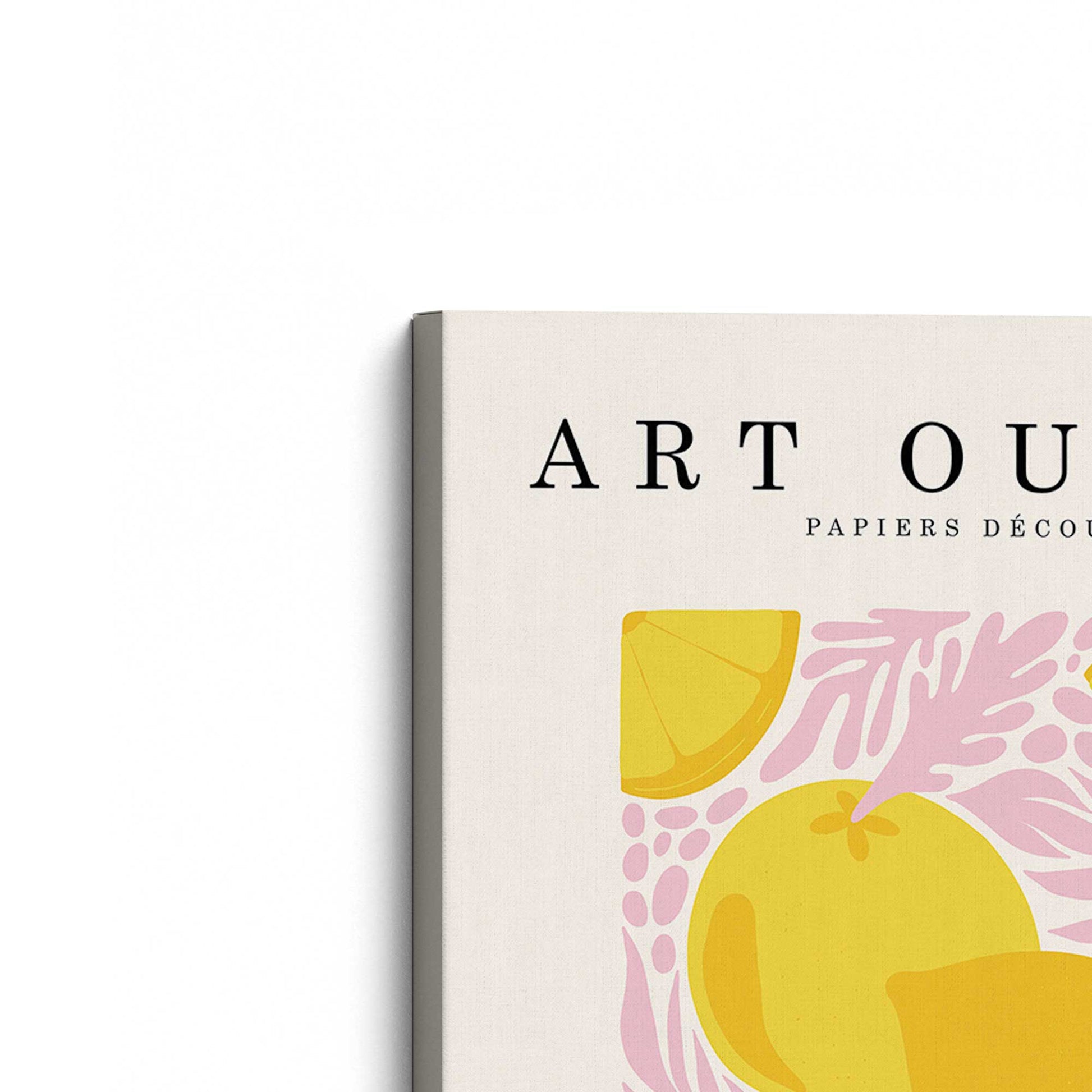 [Color:Stretched Canvas], Picture of the corner of the art