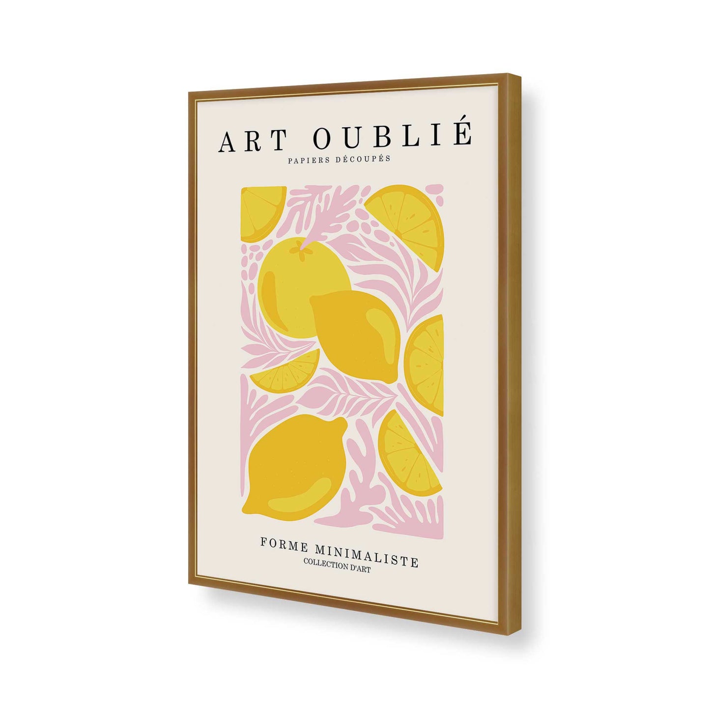 [Color:Polished Gold], Picture of art in a Polished Gold frame of the corner