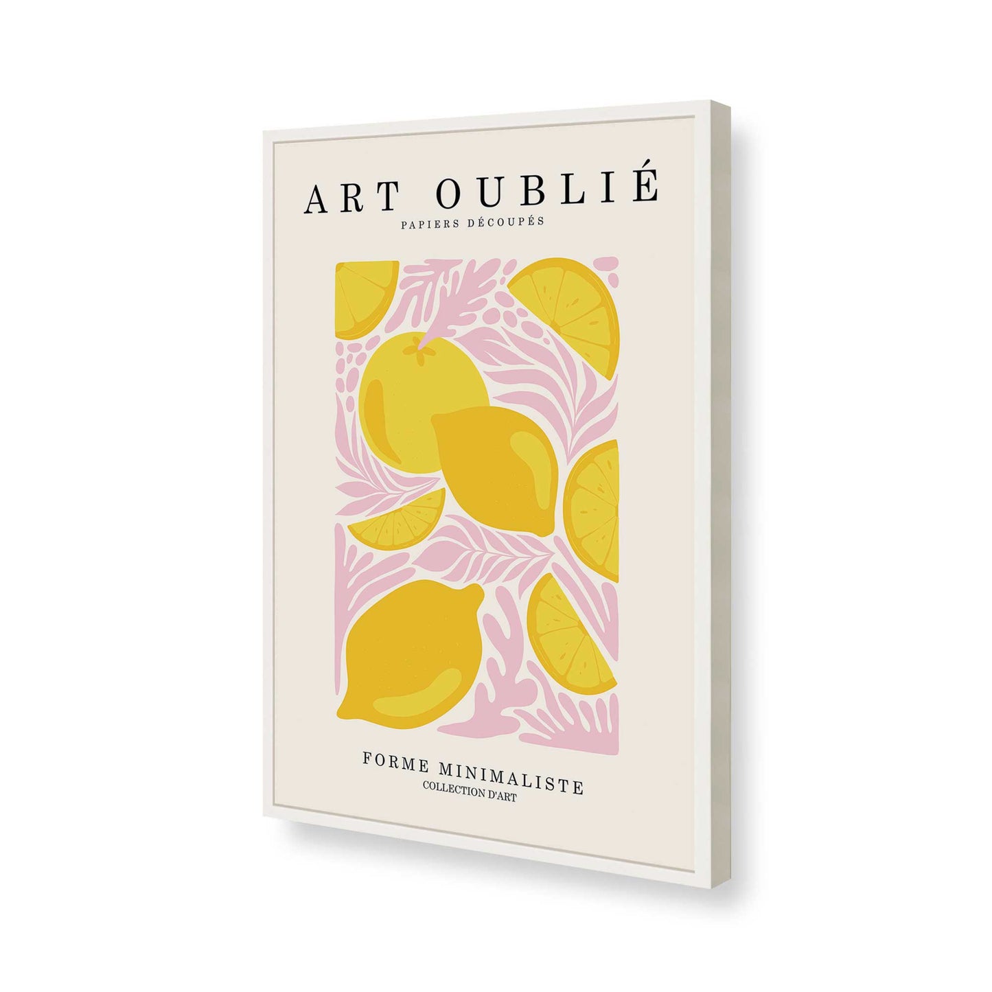 [Color:Opaque White], Picture of art in a Opaque White frame of the corner