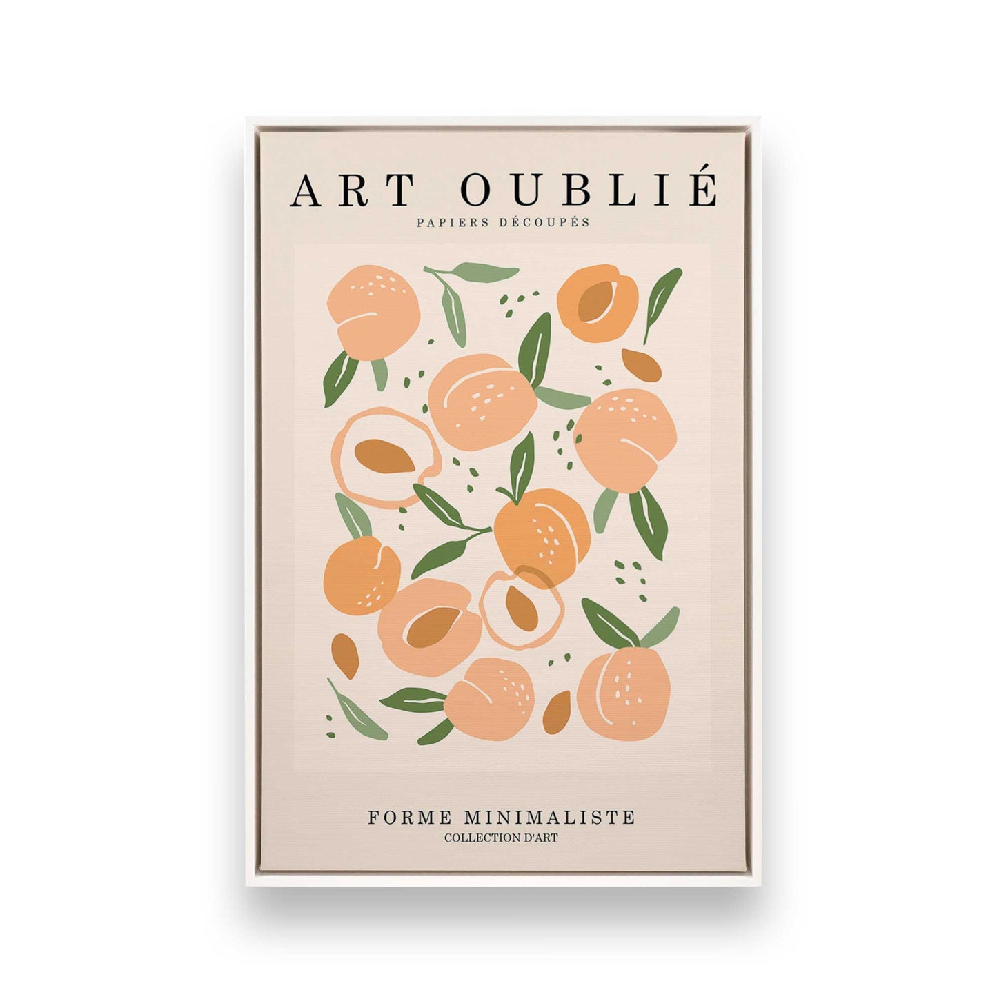 [Color:Opaque White], Picture of art in a White frame