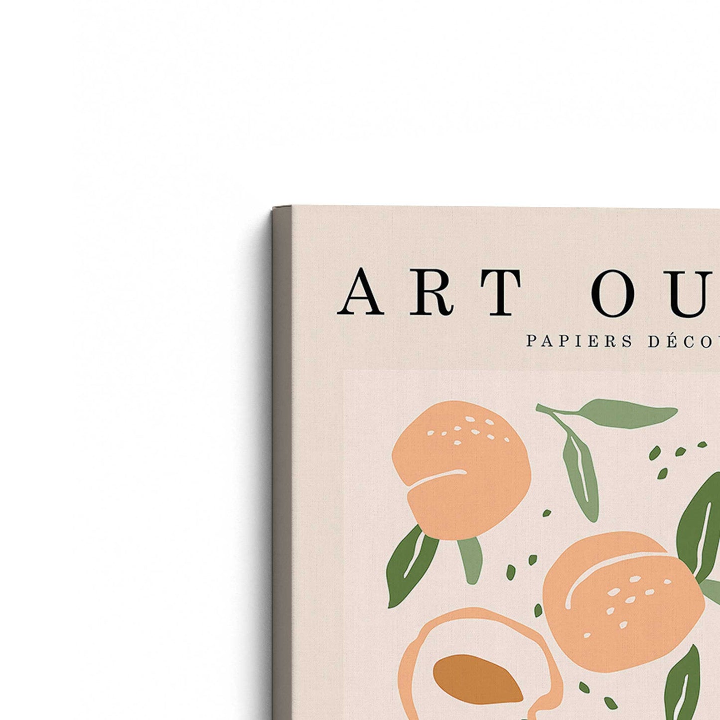 [Color:Stretched Canvas], Picture of the corner of the art