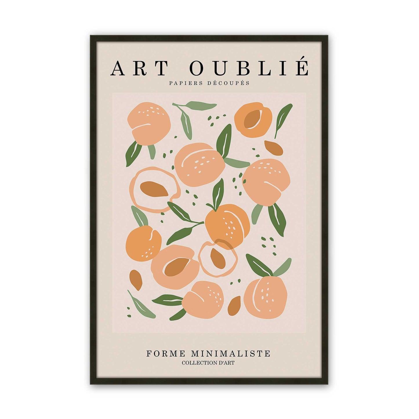 [Color:Satin Black], Picture of art in a Satin Black frame