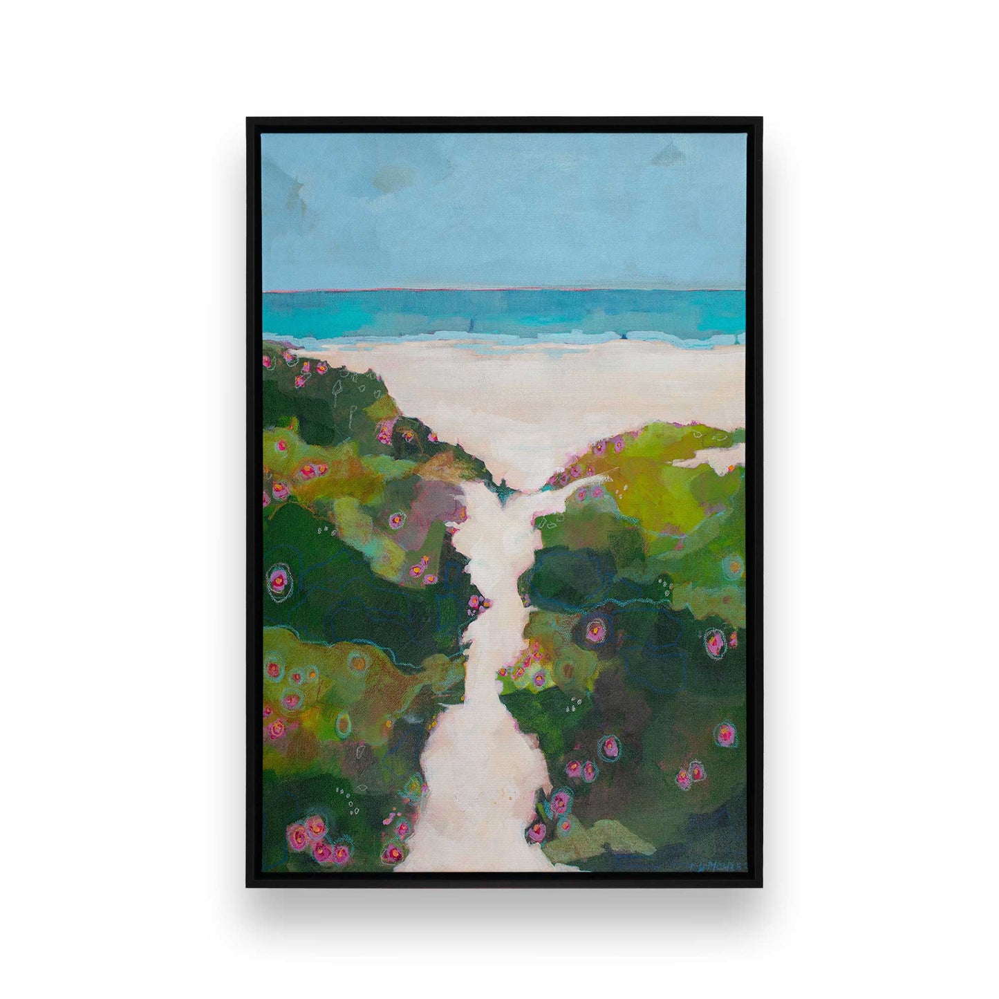 [Color:Satin Black], Picture of art in a Satin Black frame