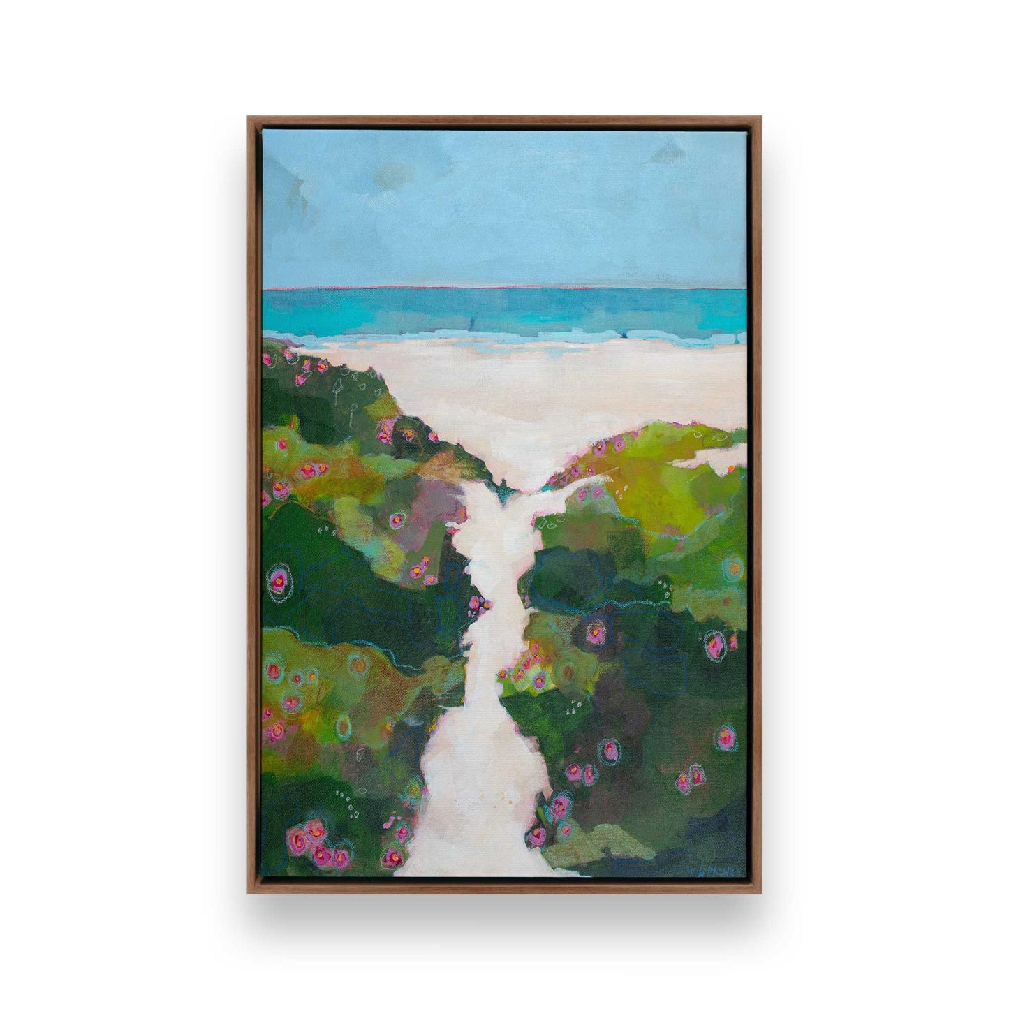 [Color:Walnut], Picture of art in a Walnut frame