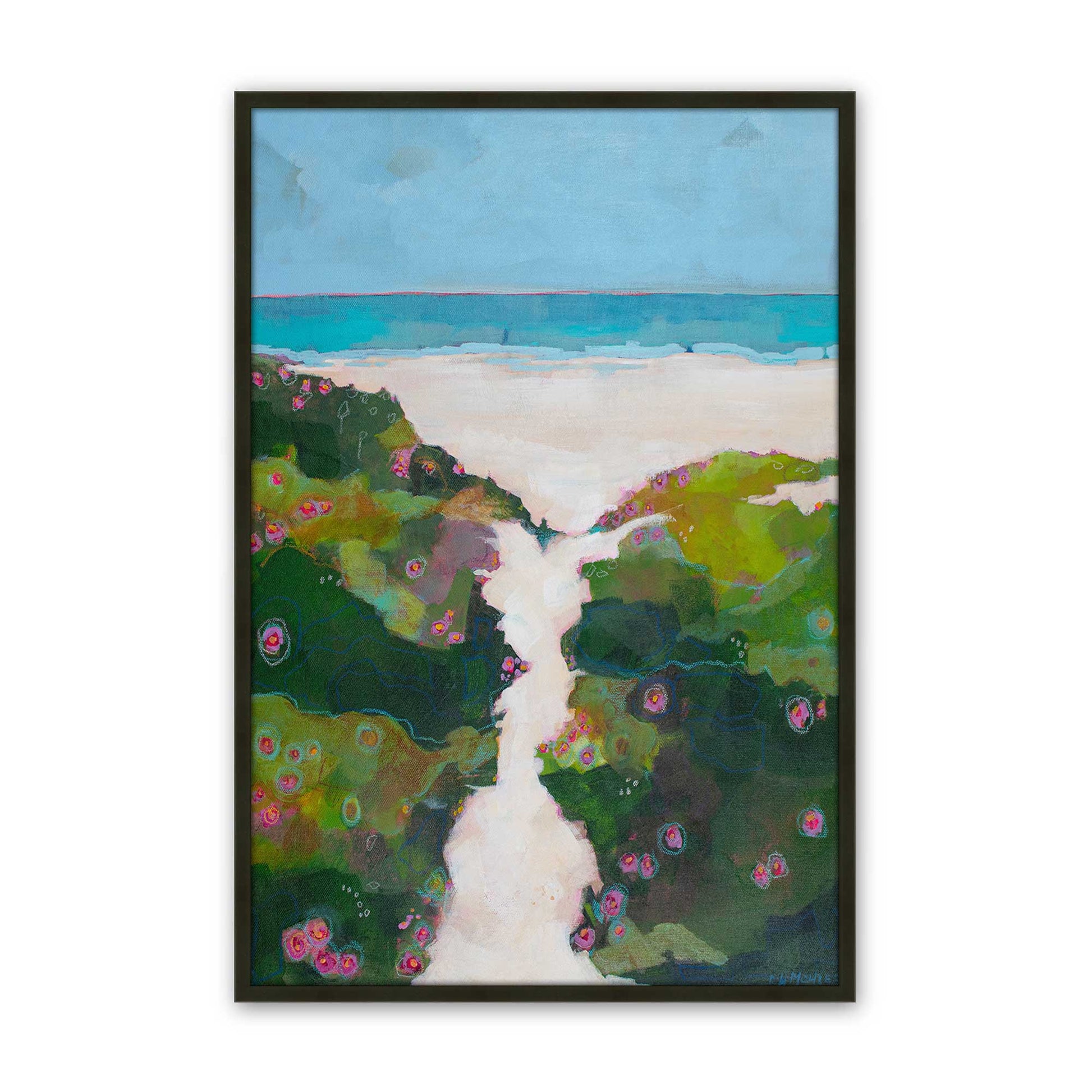 [Color:Satin Black], Picture of art in a Satin Black frame