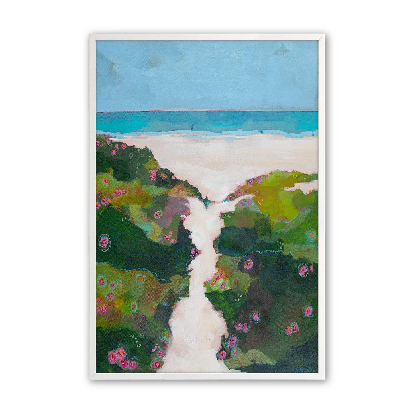 [Color:Opaque White], Picture of art in a Opaque White frame